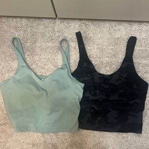 SET OF 2: Workout cropped tanks